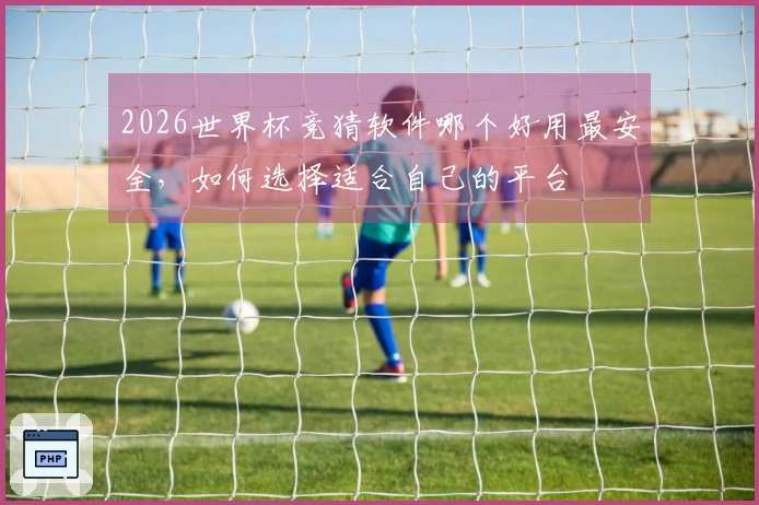 2026世界杯竞猜软件哪个好用最安全，如何选择适合自己的平台