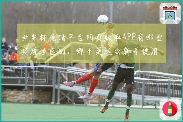 世界杯竞猜平台网页版和APP有哪些实质性区别，哪个更适合新手使用？